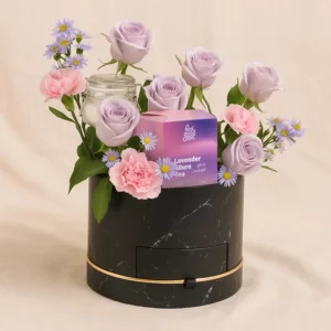 Lavender Allure Flower n Tea Combo